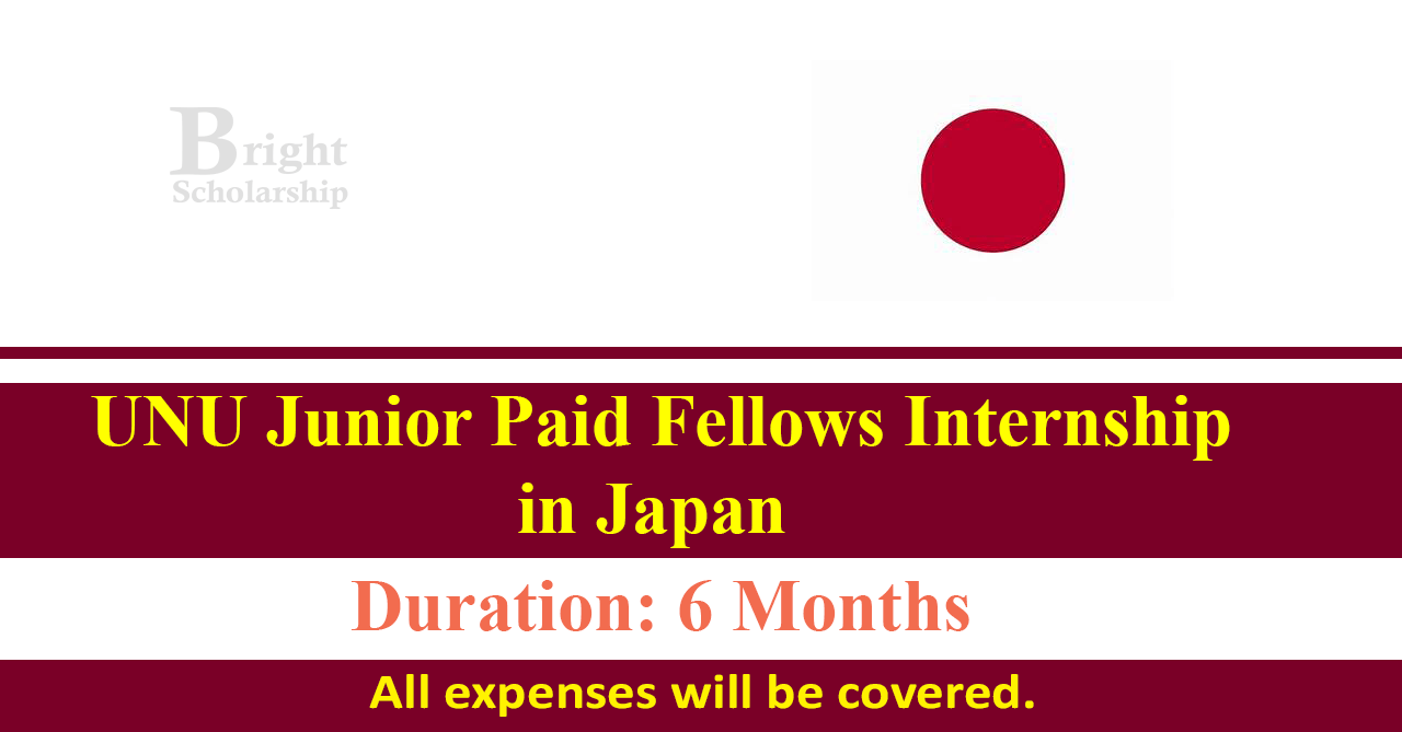UNU Junior Fellows Internship 2026 in Japan (Paid)