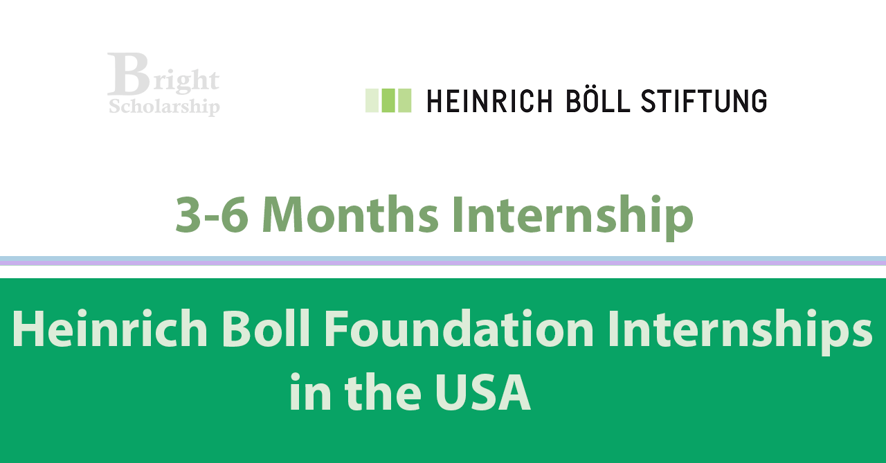 Heinrich Boll Foundation Internship 2026 in USA (Funded)