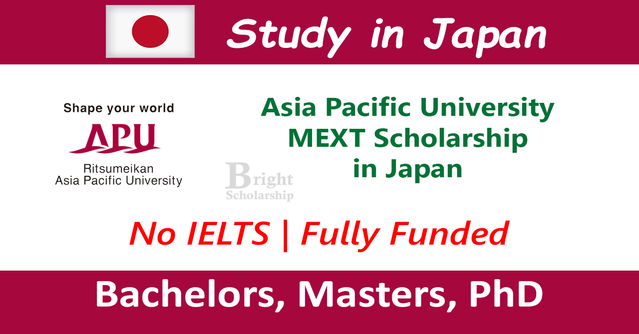 Asia Pacific University MEXT Scholarship 2026 in Japan (Fully Funded)